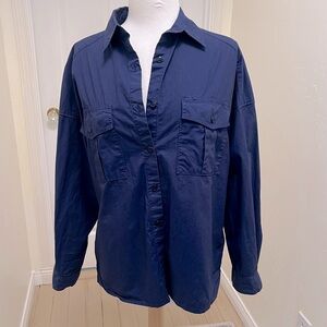 Alex Mill 100% Cotton Women’s Navy Button Shirt Sz. XS